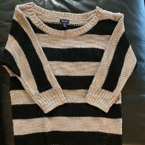 Black and Tan striped Splendid sweater